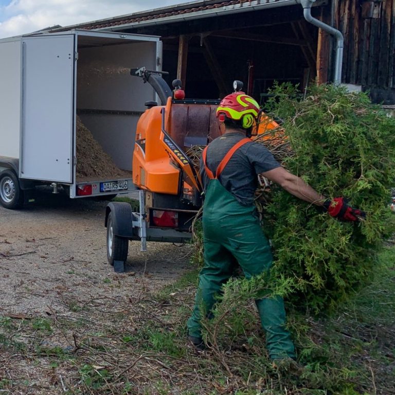Beispielfoto einer Aushilfe beispielsweise bei einer Rodung einer Hecke